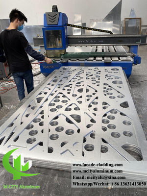 Aluminium decoratief scherm met buitenste metaalplaat voor de decoratie van tuinheining