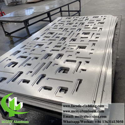 Laser gesneden metalen scherm aluminium gevels voor wandbekleding tuin hek anti roest waterdicht