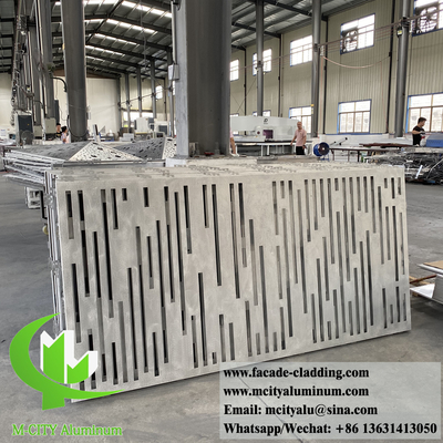 Aluminium decoratieve plaat met holle patronen voor de behang van gebouwen