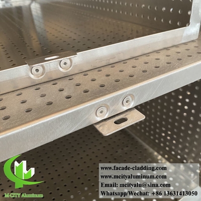 Perforerende geperforeerde metaalscherm van massief aluminium voor bekleding van plafondwand