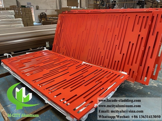 Laser gesneden aluminium gevels metalen scherm met decoratieve patronen China fabriek