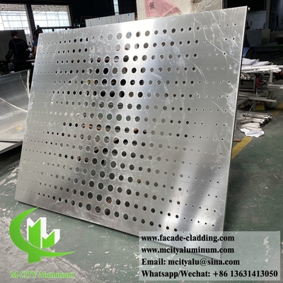 Buitenste metalen panelen aluminium gevels systeem cnc snijden decoratieve patronen op maat metaalplaat