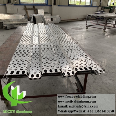 Perforerende aluminium scherm voor metalen panelen voor de bekleding van de gevels van gebouwen