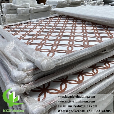 CNC laser gesneden gesneden metalen paneel voor tuin hek aluminium scherm gebouw decoratie dikte 4 mm in China