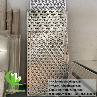 Ronde gaten perforatie ontwerp aluminium gevel metalen wand bekleding systeem