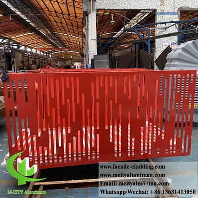 lasergesneden panelen metalen scherm aluminium panelen voor gebouwdecoratie 3 mm anti roest duurzaam