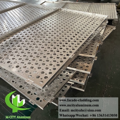 Ronde gaten perforatie ontwerp aluminium gevel metalen wand bekleding systeem