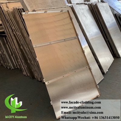 Solid aluminium bekleding Metalen scherm PVDF coating PPG Duurzame kleur 3 mm dikte Outdoor decoratie
