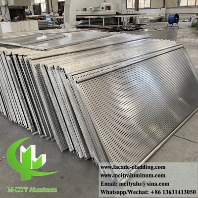 Geperforeerde metalen gevels aluminium wandbekleding decoratie 3 mm PVDF PPG coating