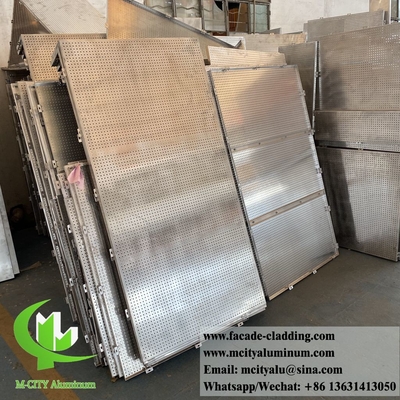 Geperforeerde metalen gevels aluminium wandbekleding decoratie 3 mm PVDF PPG coating