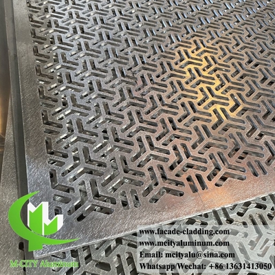CNC laser gesneden gesneden metalen paneel voor tuin hek aluminium scherm gebouw decoratie dikte 4 mm in China