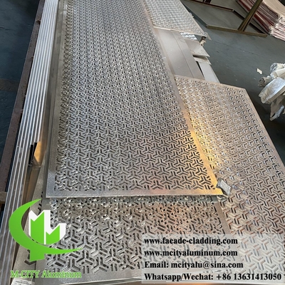 Perforated Metal Panel Aluminium Plafond Decoratie Met LED-verlichting