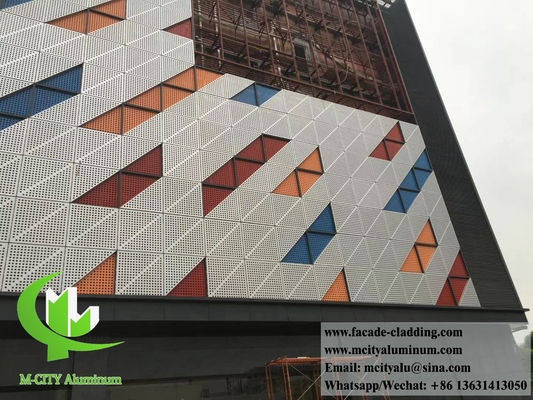 Perforerende aluminium scherm voor metalen panelen voor de bekleding van de gevels van gebouwen