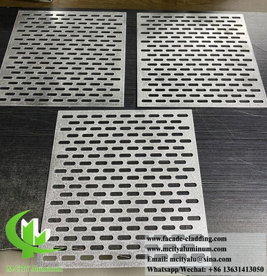 Metalen geperforeerd aluminiumpaneel voor gebouw gevelwandbekleding binnen- en buitenversiering