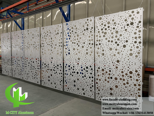 Geperforeerde aluminium gevels, metalen bekledingspanelen, decoratief scherm