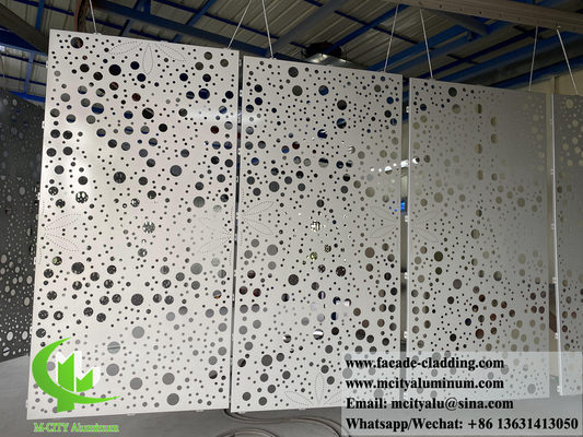 Geperforeerde aluminium gevels, metalen bekledingspanelen, decoratief scherm