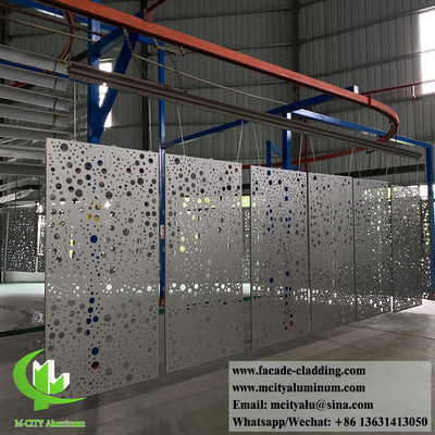 Metalen geperforeerd aluminiumpaneel voor gebouw gevelwandbekleding binnen- en buitenversiering