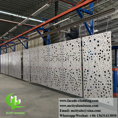 Geperforeerde aluminium gevels, metalen bekledingspanelen, decoratief scherm