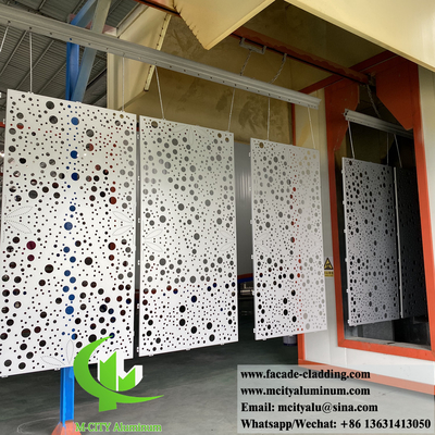 Metalen geperforeerd aluminiumpaneel voor gebouw gevelwandbekleding binnen- en buitenversiering