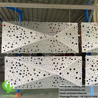 Foshan Laser gesneden metalen gevelpanelen met holle decoratieve ontwerpen voor gebouwwandbekleding