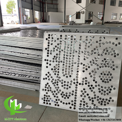 Foshan Laser gesneden metalen gevelpanelen met holle decoratieve ontwerpen voor gebouwwandbekleding