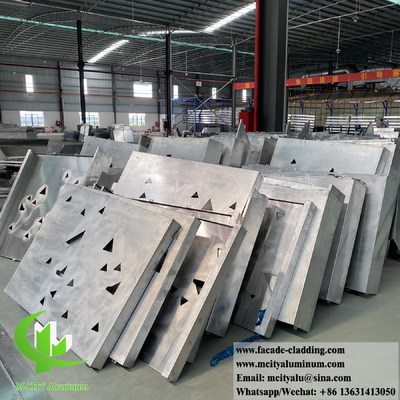 Foshan Laser gesneden metalen gevelpanelen met holle decoratieve ontwerpen voor gebouwwandbekleding