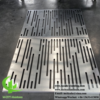 Islam design metalen gevel aluminium wandbekleding met geperforeerde patronen poeder gecoat