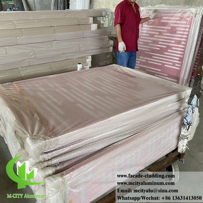 Metalen plafond met geperforeerd aluminiumpaneel voor gebouwde decoratie witte kleur