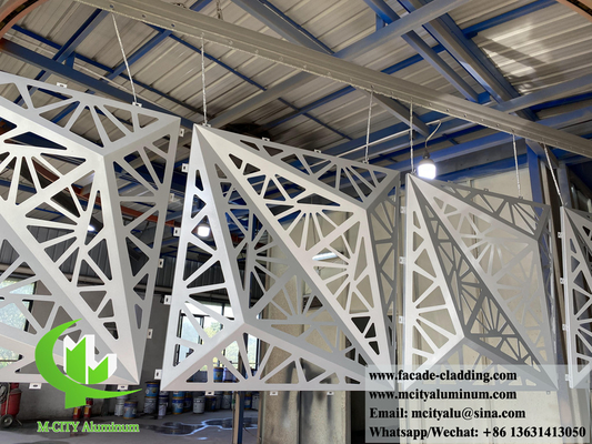 3D-metalen bekleding Aluminiumpanelen Metalen gevelsysteem Buitenversiering