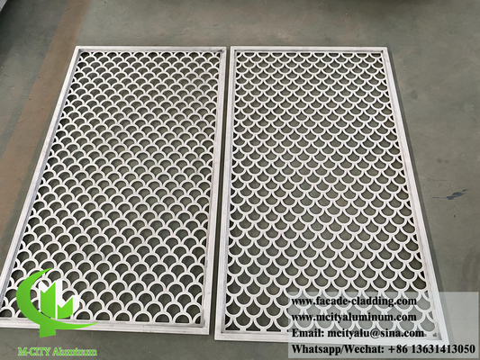 Laser gesneden metalen scherm aluminium bekleding duurzaam 15 jaar kleur garantie