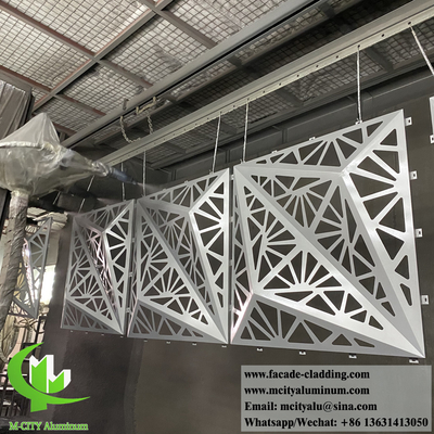3D-vorm metalen bekleding panelen aluminium scherm PVDF schilderen 1220x1220mm maat aangepast