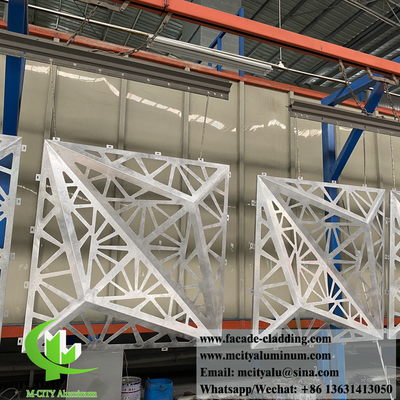 Solid aluminium paneel 3D metaal bekleding ontwerp brandwerend anti roest PVDF splinter kleur 3 mm dikte