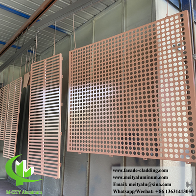 3D bekleding gevelsysteem aluminium metaal materiaal anti roest poeder bekleed met een dikte van 3 mm
