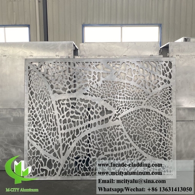 Laser gesneden hol ontwerp metalen panelen aluminium scherm privacy scherm poeder gecoat
