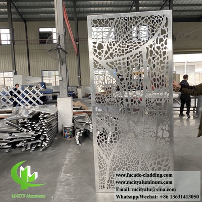 3mm metalen scherm laser gesneden bladpatronen voor binnenmuur bekleding decoratie splinter kleur
