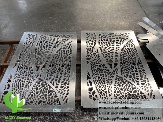 3mm metalen scherm laser gesneden bladpatronen voor binnenmuur bekleding decoratie splinter kleur