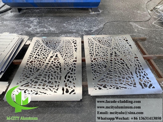 3mm metalen scherm laser gesneden bladpatronen voor binnenmuur bekleding decoratie splinter kleur