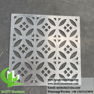 3 mm aluminium plaat met decoratieve patronen voor de decoratie van gevelbekleding van gebouwen