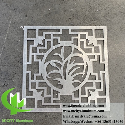 3 mm aluminium plaat met decoratieve patronen voor de decoratie van buitenwandgevels