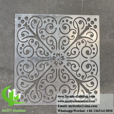 3 mm aluminium plaat met decoratieve patronen voor de decoratie van buitenwandgevels