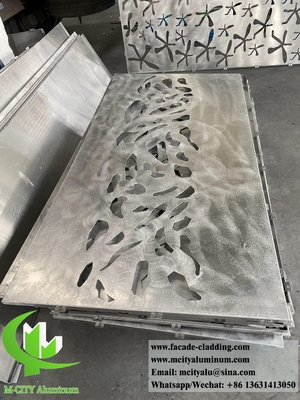 Metalen schermpanelen met lasergesneden aluminiumplaat, poederlaag, decoratief materiaal voor de bekleding van de gevel van gebouwen