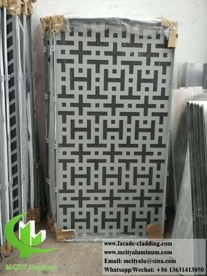 Perforated metal panel aluminium sheet 3 mm dikke poeder bekleed met LED licht