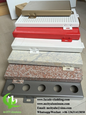 Moderne design metalen gevel bekleding aluminium plaat met patronen dikte 4 mm