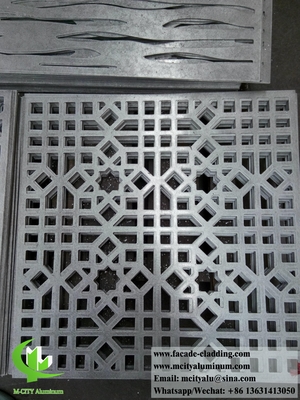 Moderne design metalen gevel bekleding aluminium plaat met patronen dikte 4 mm