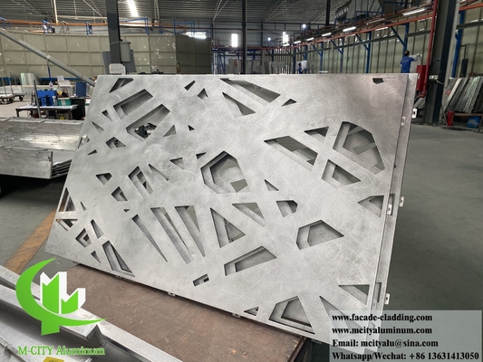 Metalen metalen met lasergesneden scherm, aluminium panelen met patronen, met een PVDF-poedercoating met kleuren