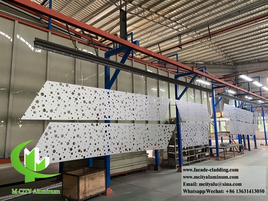Metalen plaat met geperforeerd paneel, aluminium bekleding voor privacy scherm/wand gevel decoratie