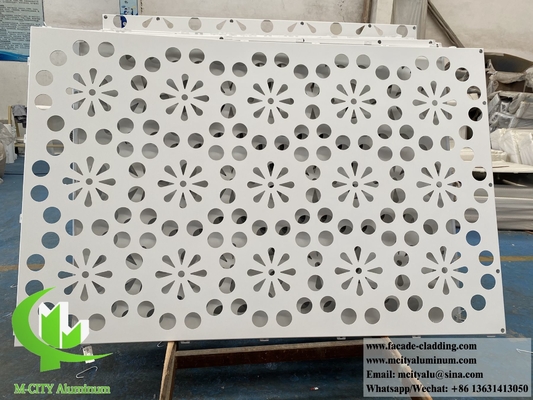 Laser gesneden metalen scherm aluminium geperforeerd gevelpaneel voor wandbekleding