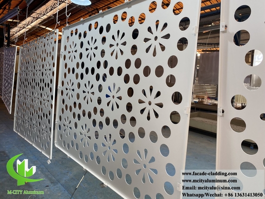 Laser gesneden metalen scherm aluminium geperforeerd gevelpaneel voor wandbekleding