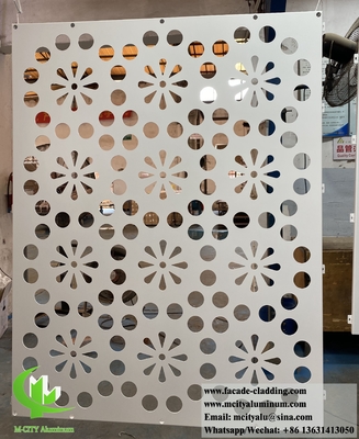 Architectonische solide aluminium bekleding 3 mm dikte poedercoated witte kleur anti roest