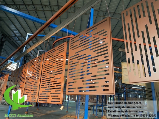 Laser gesneden metalen scherm voor hek muur gevel decoratie aluminium plaat met patronen Sliver kleur